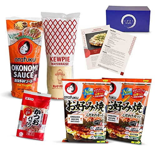 OsakaStyle Okonomiyaki 5In1 Kit With Recipe Card Includes Otafuku