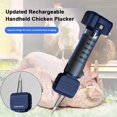 thumbnail image 2 of BQLQBQLQ versión mejorada de la máquina de plumado de pollos de mano recargable, máquina de plumado portátil, máquina de plumado de aves eléctrica impermeable, máquina de depilación eléctrica, 2 of 6