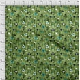 thumbnail image 3 of oneOone Velvet Olive Drab Fabric Texture & Triangle Geometric Diy Clothing Quilting Fabric Print Fabric By Yard 58 Inch Wide, 3 of 5