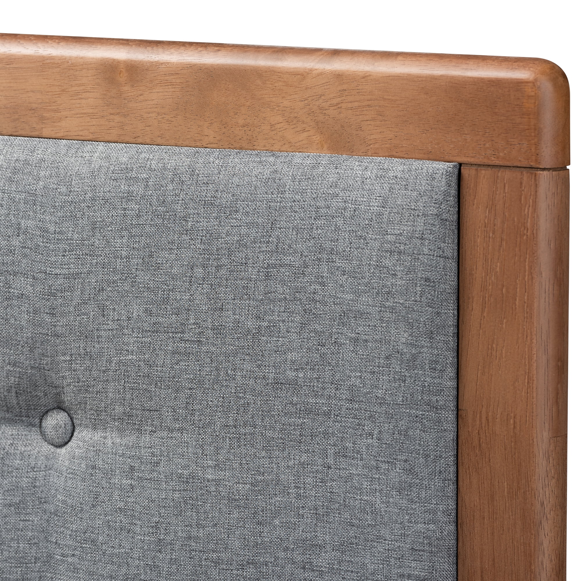 Baxton Studio Cosma Modern Transitional Ash Walnut Brown Finished Wood 4-Drawer Full Size Platform Storage Bed