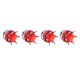 thumbnail image 4 of 4 Piezas Tapas de Válvula de Vástago de Rueda de Neumático Estilo Corona Diamante Universal para Coches Camiones Bicicletas Rojo, 4 of 5