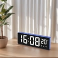 thumbnail image 2 of Unique Bargains 2 Pcs Triple Alarm Clock for Bedroom for Deep Sleepers Blue/Red, 2 of 6
