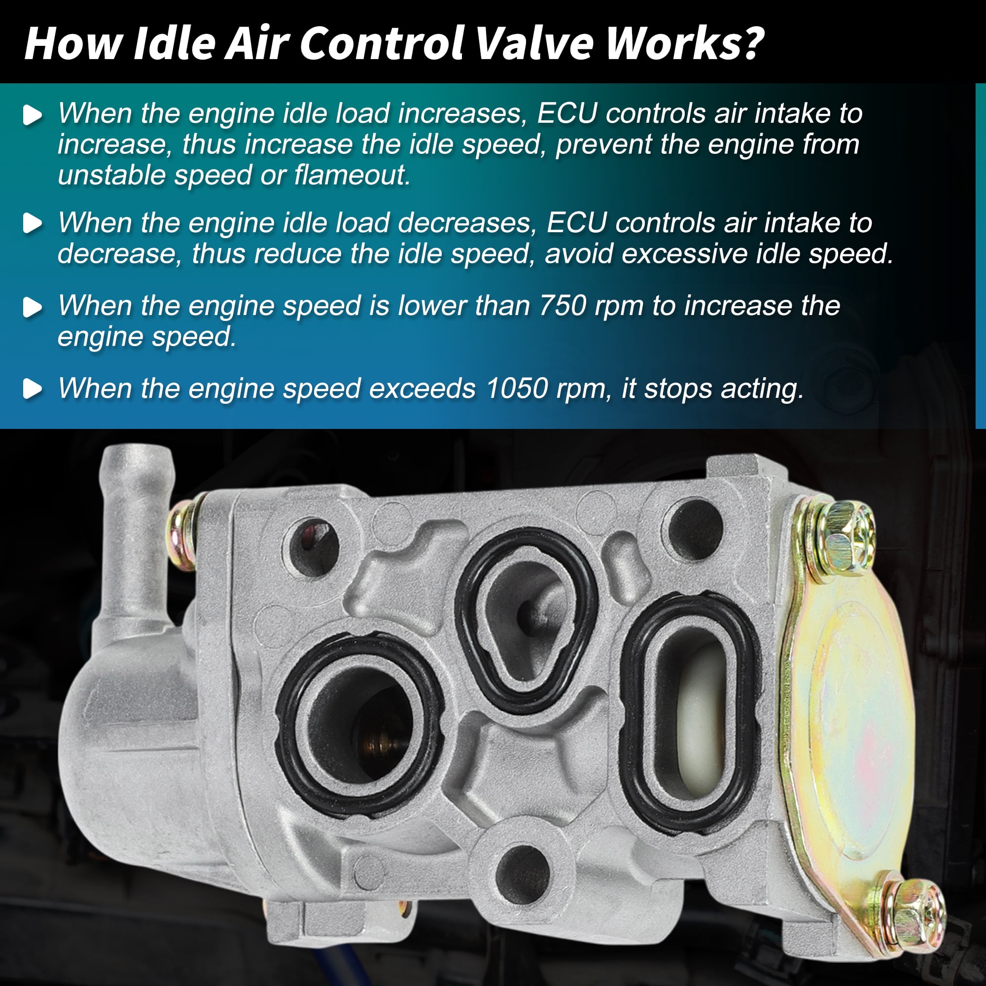 Unique Bargains Fast Idle Air Control Valve IACV for Honda CR-V 1997-2001 2.0L Idle Air Control Valve for Honda Accord 1994-1997 2.2L Replace No.16500-P0A-A00/16500-P0A-A01