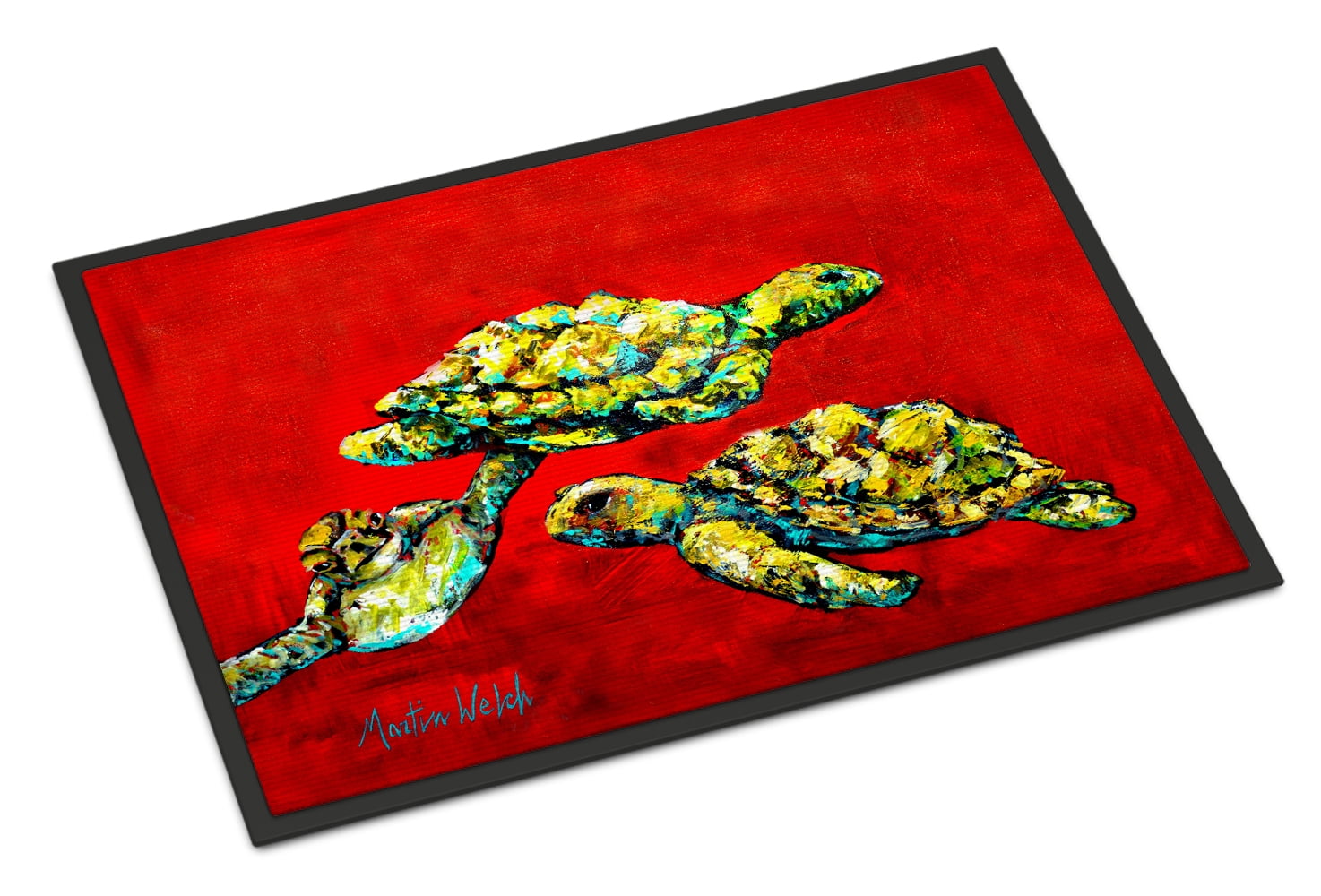 Drifting Home Turtles Door Mat