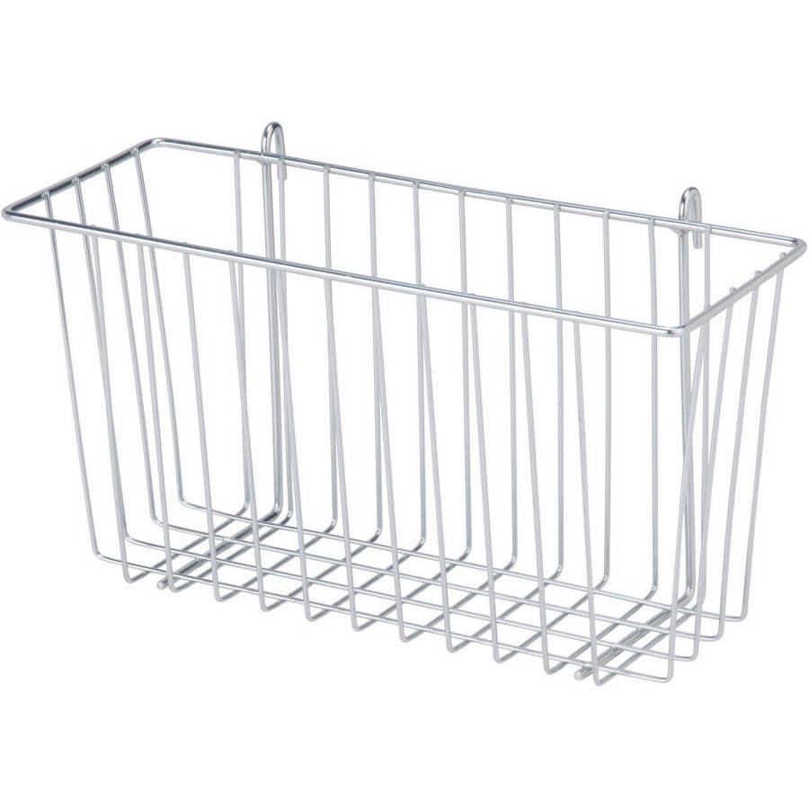 Honey Can Do Steel Wire Accessory Basket for Shelving Unit, Chrome