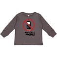 thumbnail image 3 of Inktastic No Phones Boys or Girls Long Sleeve Toddler T-Shirt, 3 of 5