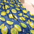 thumbnail image 3 of Yellow Lemon Fruit Slices Blue Pattern Blanket,Comfortable Soft Flannel Throw Blanket,All Season,Warm Lightweight Blankets for Sofa Bed Couch Living Room Chair,60"x80", 3 of 4