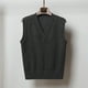 thumbnail image 1 of Puntoco Suéter Mujer Nuevo Otoño E Invierno Cálido Mantener La Moda Chaleco De Punto Con Cuello En V Puños Superpuestos Suéter Chaleco Liquidación De Navidad Puntoco Puntoco-5573, 1 of 4