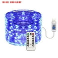 thumbnail image 3 of Guirlande Lumineuse LED USB Maison Bureau Jardin Étanche Télécommande Minuterie Lampe Guirlande 5m 50LEDs Bleu, 3 of 7