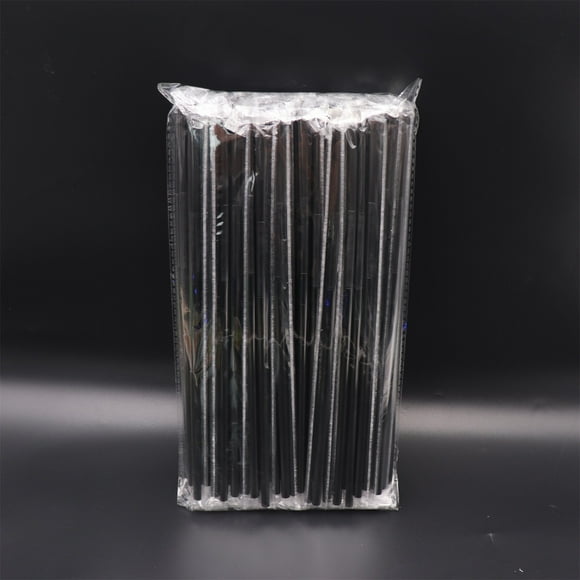 Pailles de Fête, Pailles à Soda, Pailles en Plastique pour Boissons, Design Rayé de 12,5 Pouces, 100 Unités