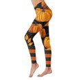 thumbnail image 1 of Leggings de forro polar Gibobby con Estampado de Halloween para mujer Anaranjado XL, 1 of 4