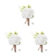 thumbnail image 5 of Qarigey Flores de boda delicadas y refinadas de seda Rosas de boda para padrinos de boda duraderas y duraderas blanco Type1 NO1, 5 of 6