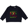 thumbnail image 2 of Inktastic Celebrating My First Black History Month for Kids Baby Sweatshirt, 2 of 4