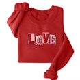 thumbnail image 4 of Sweatshirt for Women Perfect For Daily Wear or Loungewear! The Best Choice for Valentine's DayL Blue Valentine's Day Sweatshirt, 4 of 6