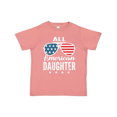 

Inktastic All American Daughter USA 4th of July Parade Gift Toddler Toddler Girl T-Shirt