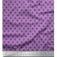 thumbnail image 1 of Soimoi Georgette Viscose Fabric Geometric Scale Design,Floral & Ogee Damask Print Sewing Fabric Yard 42 Inch Wide, 1 of 1