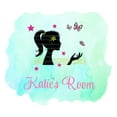 thumbnail image 2 of Personalized Watercolor Decal Bedroom Wall Decal for Children Colorful Butterfly Stars Customize Name Cute Custom Name - Size: 10 In x 9 In, 2 of 5