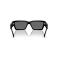thumbnail image 4 of Gafas de sol Versace unisex con montura negra y lentes gris oscuro de 54 mm, 4 of 5