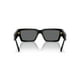 thumbnail image 4 of Gafas de sol Versace unisex con montura negra y lentes gris oscuro de 54 mm, 4 of 5
