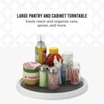 thumbnail image 2 of Plato giratorio Copco Basics de Lazy Susan, antideslizante, 30 cm, blanco y gris, 2 of 9