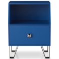 thumbnail image 3 of Furniture of America Jilah Table d'Appoint de Rangement en Bois Moderne, Bleu (Ensemble de 1), 3 of 5