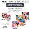 thumbnail image 4 of Designart "Blissful Swirls Of Colorful Paint" Abstract Wall Art Set Of 5 - Multicolor Modern Living Room Metal Art Set, 4 of 6