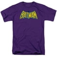 thumbnail image 1 of Batman Distressed Classic Logo Purple T-Shirt-Large, 1 of 2