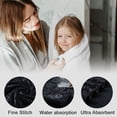 thumbnail image 4 of Beartech 8 Piece Bath Towel Set Black 2 Oversized Large Bath Towels 2 Hand Towels and 4 Washcloths Ultra Soft Fluffy Towel Set, 4 of 7