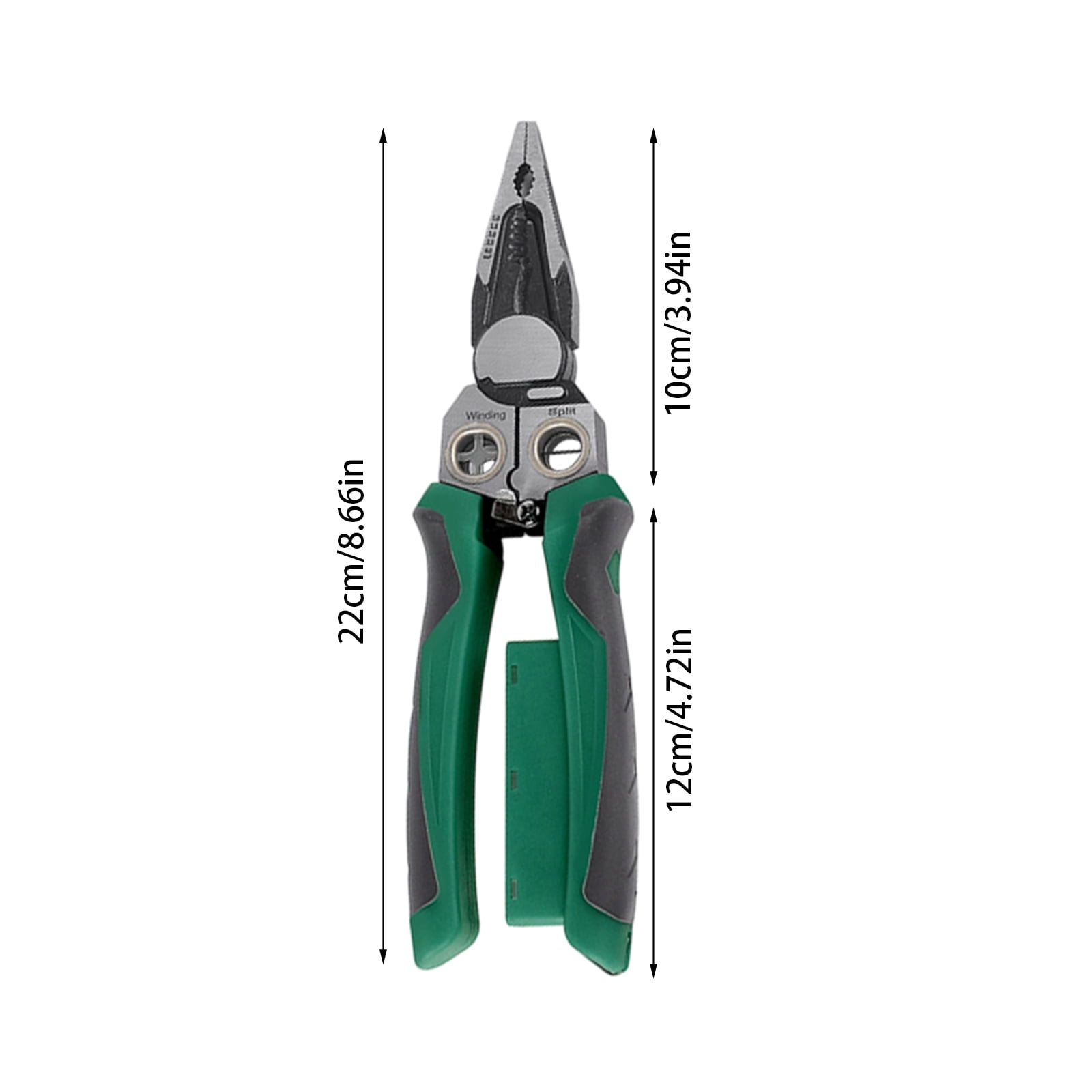 Wire Stripper With Voltage Tester, Multi Function Electric Pliers For Cutting And Splitting, Heavy Duty Steel Wire Cutter Tool, 8 In 1 Electrical Pliers