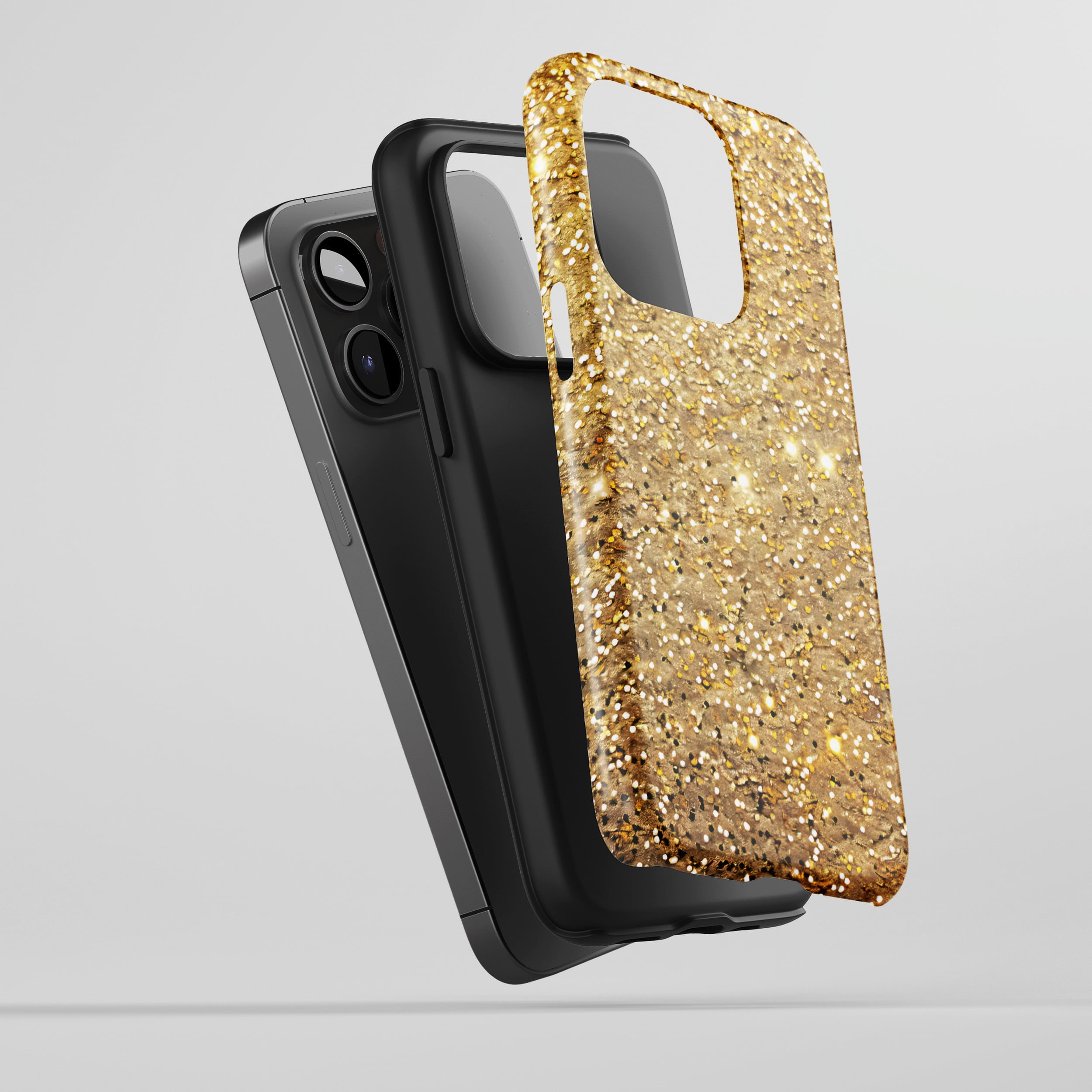Glitter For All iPhone Series Tough Phone Case Sparkle Gold