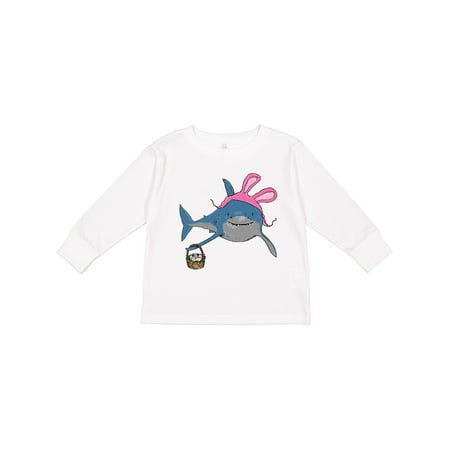 

Inktastic Easter Bunny Shark Hunt Gift Toddler Boy or Toddler Girl Long Sleeve T-Shirt