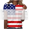 thumbnail image 3 of Qingpeng 4th of July Patriotic T Shirts for Women Summer Star Print Shirts Women's Independence Day Short Sleeve Casual Tee Tops, 3 of 5