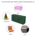 thumbnail image 2 of QJUHUNG Christmas Ornament Storage Box Heavy Duty Xmas Wreath Container with Sleek Zipper Artificial Wreaths  Durable Handles  Dual Zipper & Card Slot  Holiday Xmas Tear-Resistant Storage, 2 of 2