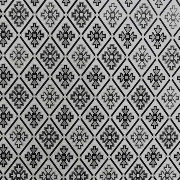 Decora Furnishings Soft Thick Luxurious Velvet Fabric Digitally Printed Abstract Diamond Design Upholstery Material for Sofa Cushion Chair Cover Craft - Width 54 inches - Fabric by The Yard (White)