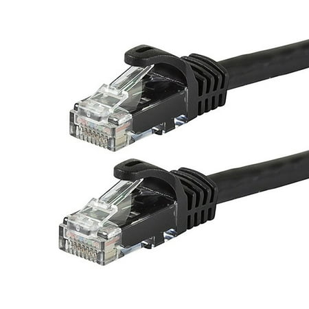 Monoprice Cat6 Ethernet Patch Cable - 30 Feet - Black | Network Internet Cord - RJ45  Stranded  550Mhz  UTP  Pure Bare Copper Wire  24AWG - Flexboot Series price history on PriceWatchPro