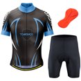 thumbnail image 1 of Maillot ciclismo Conjunto de jersey de ciclismo para hombre TOMSHOO Camisa de bicicleta de manga cor CACAGOO Maillot ciclismo, 1 of 7