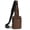 Brown, variant on Anti-Theft Zipper Sling Crossbody Bag, RFID Blocking, Water Resistant, 1.5L, Unisex, Blue