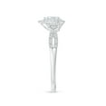 thumbnail image 3 of ANGARA Natural 0.2 Ct. Diamond Classic Engagement Ring in 14K White Gold for Women (Ring Size: 11.5), 3 of 9