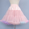 thumbnail image 3 of Women Tulle Petticoat, Soft Puffy Skirt, Elastic Waist Petticoat Tutu Tulle Skirt, Fluffy Skirt, Multi-Layer Party Puffy Skirt, 3 of 7