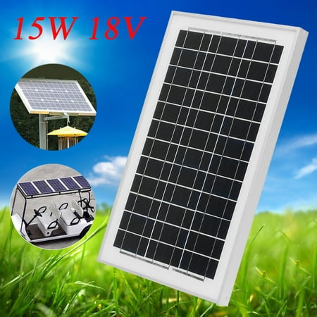 15W 18V Poly A-Class Solar Panel Battery Charger Off Grid For Boat Caravan