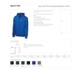 thumbnail image 2 of Sport-Tek ST258 Mens Full-Zip Hooded Sweatshirt - Graphite Heather - 3X-Large, 2 of 2