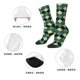 thumbnail image 5 of Fotbe Green Squares Calcetas Largas con Estampado para Hombre y Mujer – Calcetas de Compresión Transpirables y Elásticas, Viajar y Uso Diario Talla 5-11, 5 of 6
