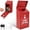 Red, variant on Metal Donation Box Wall Mounted Mailbox with Top Slot, Collection Box with Key Lock, Steel Cash Drop Box for Home Office and Business