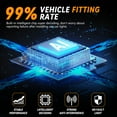 thumbnail image 3 of HMCYCI H4 Light Bulb Hi/Low for Motorcycle, 700% Brighter, 9003 Bulb 6500K Cool White H4 Fog Light Fanless, Plug and Play, Pack of 1, 3 of 8