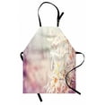 thumbnail image 1 of Winter Apron Snow Branches Tree Leaves Snowflakes Holiday Christmas Theme November Nature, Unisex Kitchen Bib Apron with Adjustable Neck for Cooking Baking Gardening, Orange Pink White, by Ambesonne, 1 of 3
