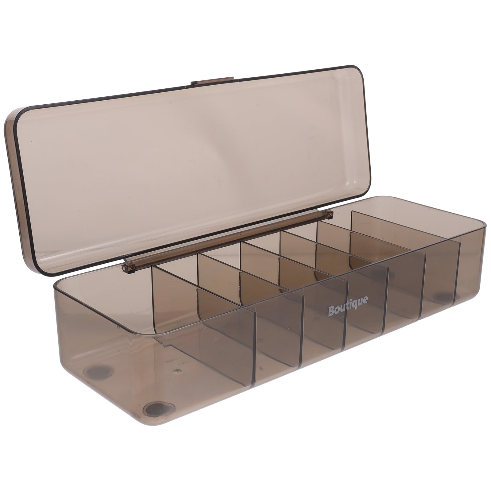 Cable Management Box Electronics Organizer Bin 7slot Cord Organizer