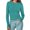 Light Blue, variant on Augper Women's Slimming Casual Round Neck Long Sleeve Solid T-shirt Tops Blouse