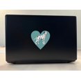 thumbnail image 3 of 4in x 4in Dalmatian Heart Bumper Sticker Vinyl Cup Decal Vehicle Stickers, 3 of 7