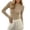 Beige, variant on Conairie Women Long Sleeve Shirts Slim Polka Dot Print Crew Neck T Shirts Lightweight Summer Spring Tunic Tops Brown L