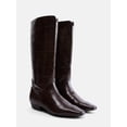 thumbnail image 3 of Scoop Women's Faux Croc Flat Tall Boots, 3 of 7